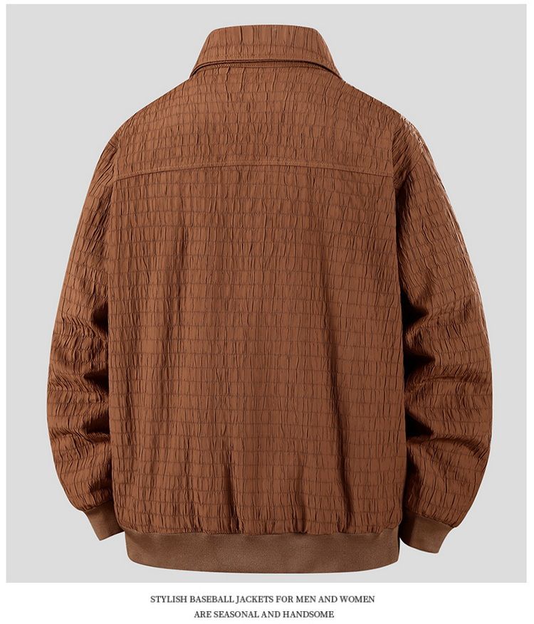 Men's Clothing Plus Size Plus Size Lapel Jacket For Men Spring And Autumn New Style Trend Loose Rivet Coat For Men Fat Men's Tops_voghion.com