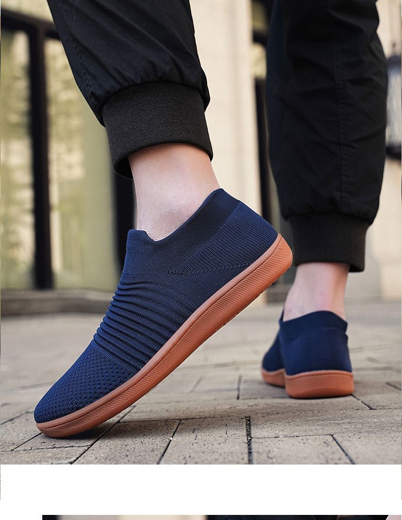 Ανδρικά μεγάλα ανδρικά παπούτσια, νέα φαρδιά κάλτσες με υφαντά πλέγματα, χαμηλά παπούτσια, τάση μόδας, casual αθλητικά παπούτσια, παπούτσια για περπάτημα, διακοπές_voghion.com