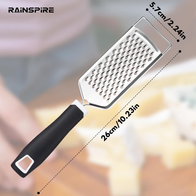 Ralador profissional de queijo em aço inoxidável, ralador de limão em metal, adequado para queijo, chocolate, especiarias,_voghion.com