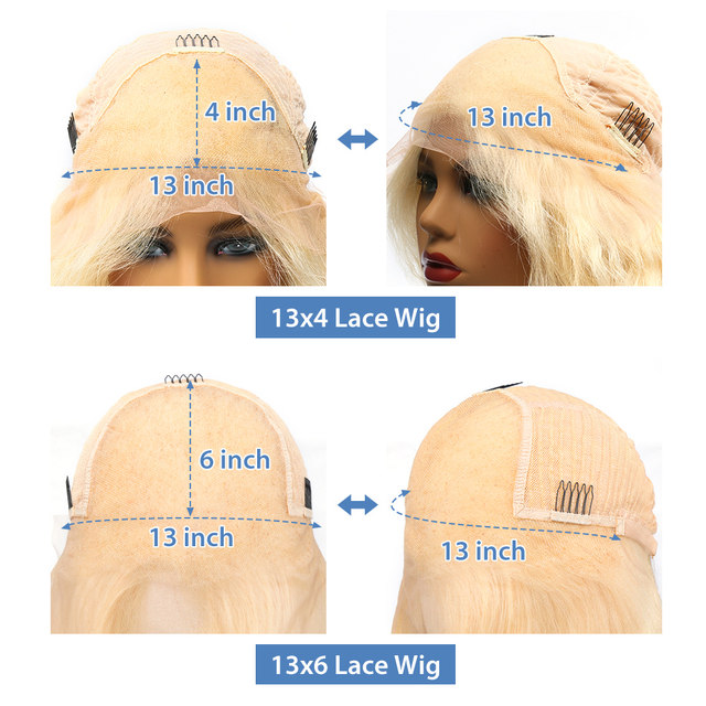 Parrucca anteriore in pizzo 13x4 diritta per ossa 613 Parrucche per capelli umani biondi miele Brasiliana 30 40 Incn Parrucche frontali in pizzo colorato 13x6 per le donne_voghion.com