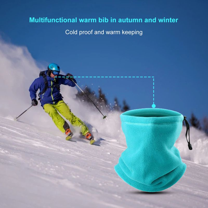 SportLife Yumuşak Isıtıcı Çorap Düz Renk Bağcıklı Tasarım Polar Boyunluk Bisiklet İçin_voghion.com