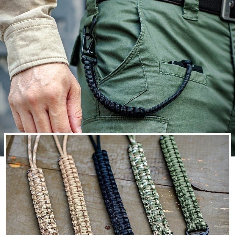 Anti-Lost Umbrella Buckle Tactical Multi-Functional Outdoor Camping Emergency Survival Key Tool Personalized Waist_voghion.com