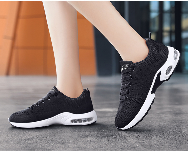 Chaussures pour hommes nouvelles chaussures à coussin d'air pour hommes chaussures en maille pour hommes chaussures de sport à tissage volant chaussures à la mode chaussures de course décontractées respirantes chaussures pour hommes_voghion.com