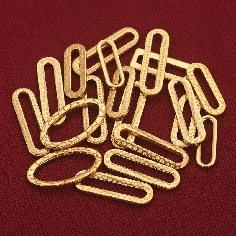 Connettore per orecchini con cornice rettangolare ovale in acciaio inossidabile fai da te, accessori fatti a mano per gioielli_voghion.com