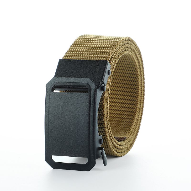 Men's Fashion Belt Classic Six-color Belt With Black Sandblasted Hollow Buckle Simple Versatile Belt Men's Tactical Belt_voghion.com