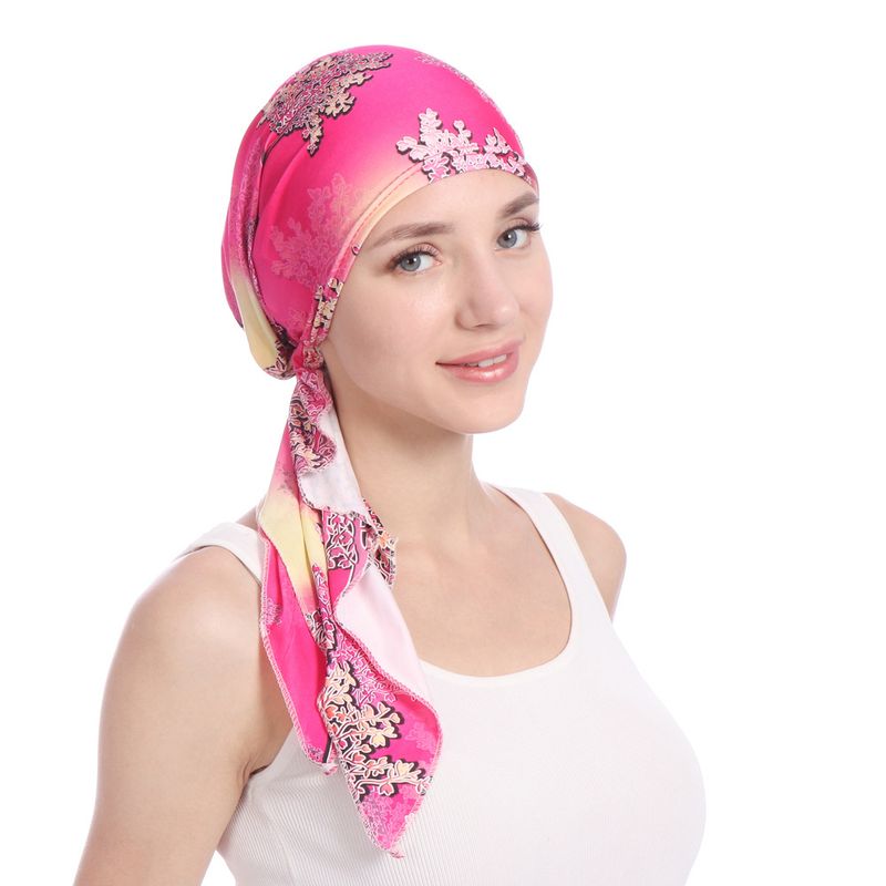 Ropa de mujer, color sólido, bufanda, sombrero, bufanda malaya versátil, pañuelo musulmán para la cabeza, sombrero_voghion.com