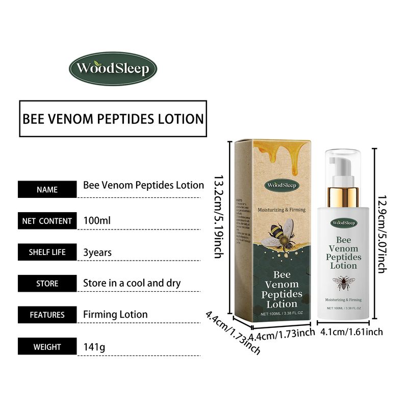 Woodsleep Bee Venom Moisturizing And Firming Lotion, Lifting And Firming Skin Hydrating And Moisturizing Refreshing Lotion_voghion.com