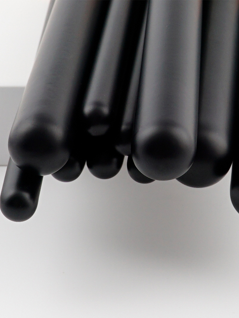 Conjunto de 10 pincéis de maquiagem para cabelo preto de quatro cores_voghion.com