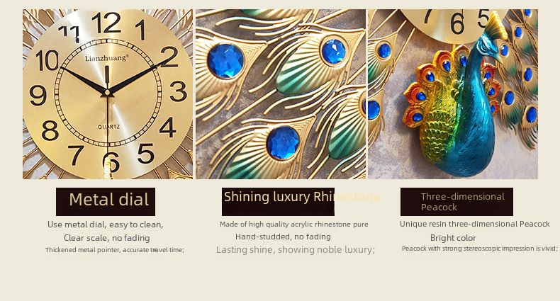 Watch Wall Clock Living Room Modern Simple Atmospheric Wall Watch Distinctive Creative Clock Fashion Chinese Style Quartz Clock for Home_voghion.com