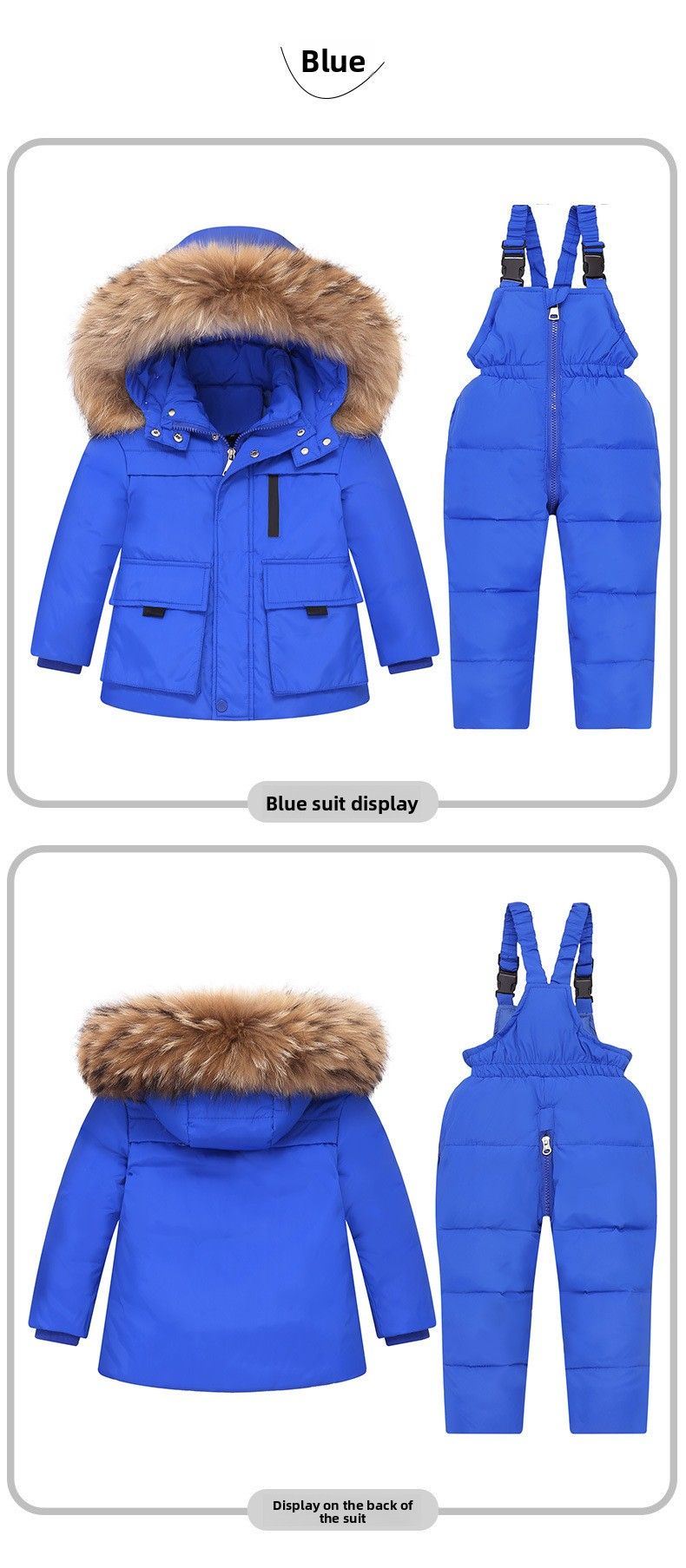 Piumino per bambini 2025, neonato, 1-5 anni, ragazzi e ragazze, nuovo set invernale in due pezzi, top + tuta_voghion.com