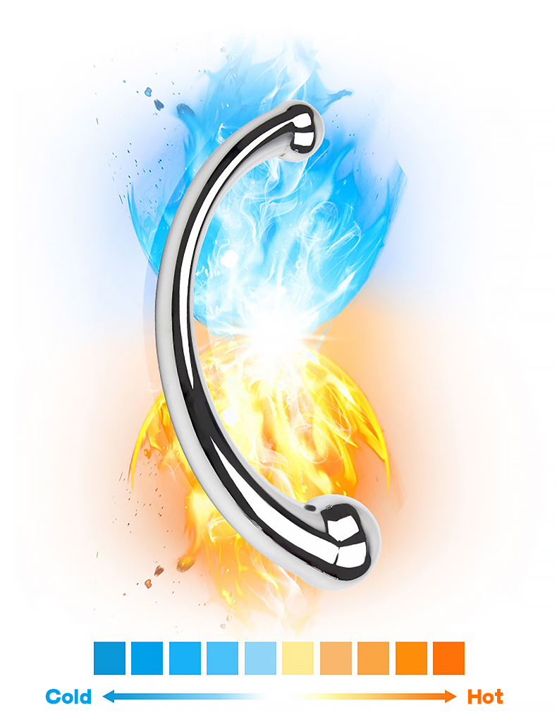 Doppelseitiger SM P-Punkt-Stimulator Edelstahl G-Punkt-Zauberstab Prostata-Massagestab Anal_voghion.com