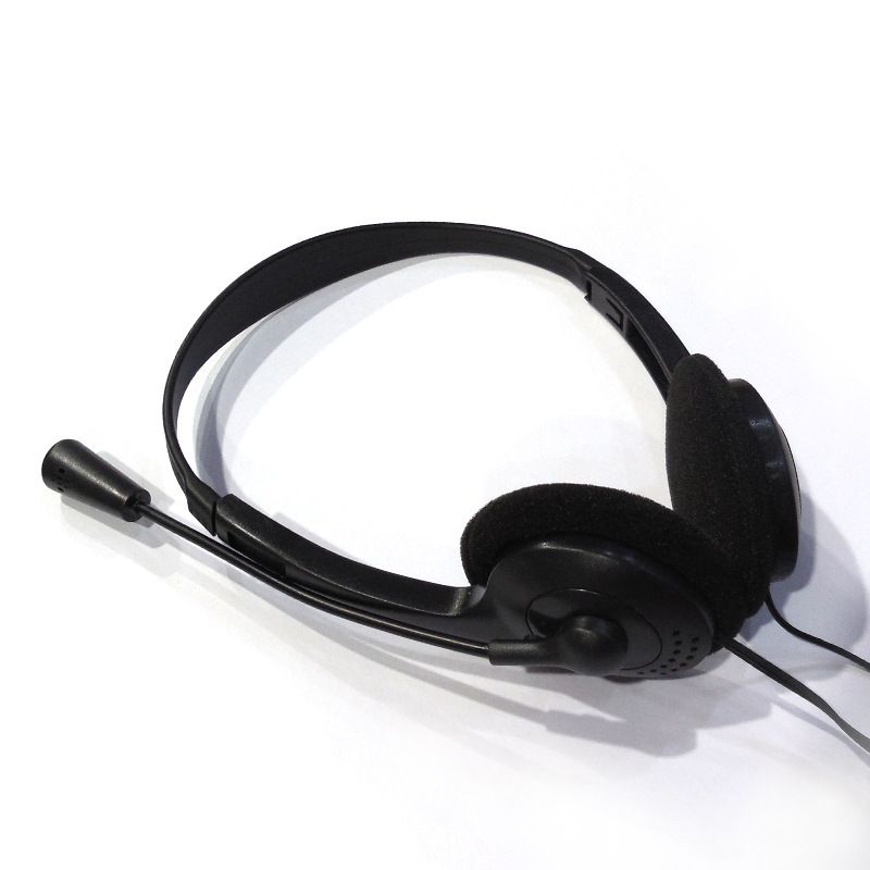 Casque d'ordinateur portable, petit casque de jeu supra-auriculaire bon marché avec microphone_voghion.com