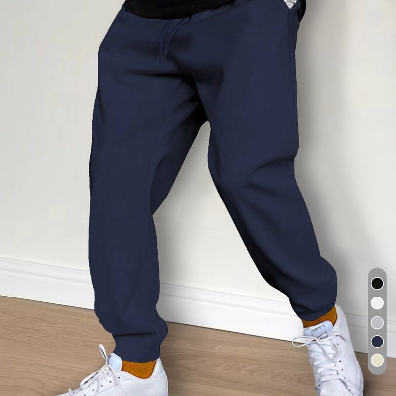 Heren Casual Hosen Kruiden Winter Fleece Joggingbroek Heren Lauf Jogger Sport Gym Hose Mode Einfarbig Workout Lange Hosen_voghion.com