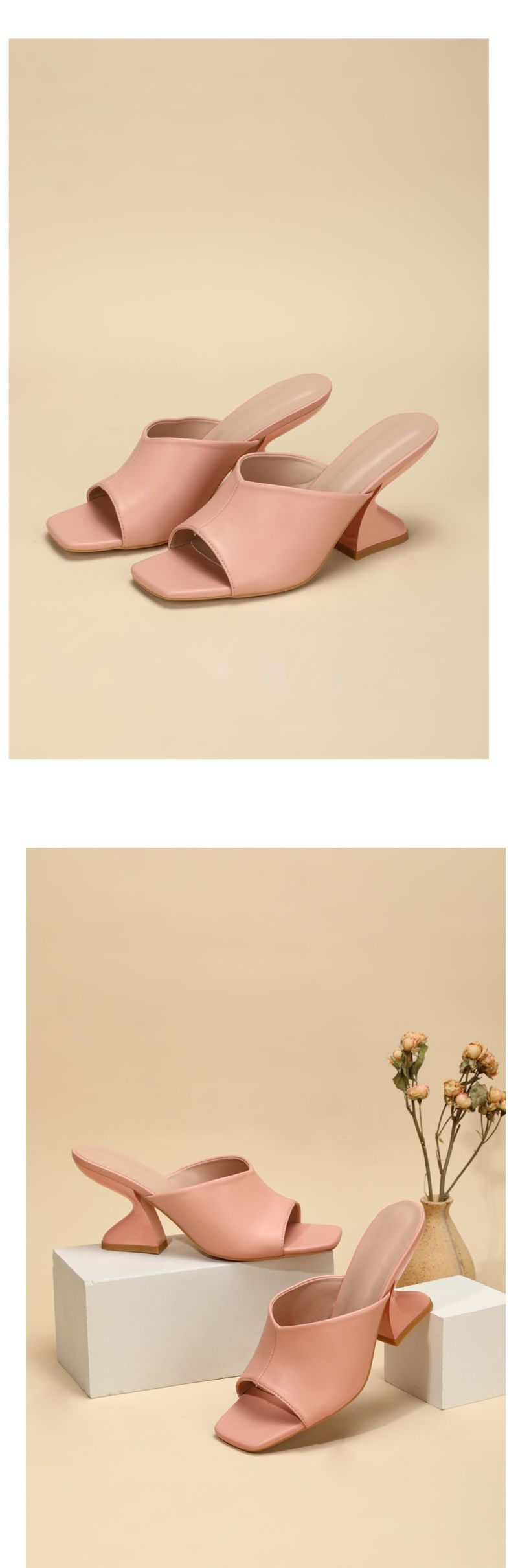 Women's spring and autumn new women's shoes square personality fish mouth open toe temperament casual sandals low heels_voghion.com