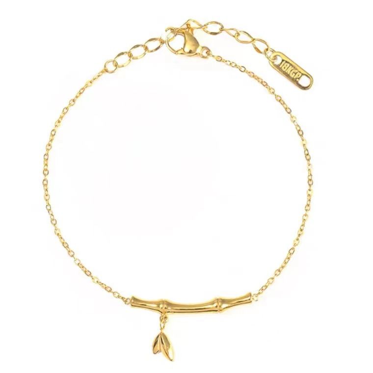 Rising Bamboo Bracelet Damen Instagram mit hoher Qualität, leichtem Luxus und kleinem Crowd-Design: 2022 Neuer Goldschmuck_voghion.com