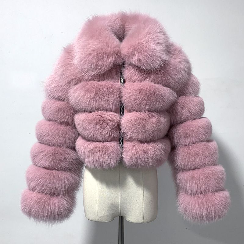 Women's sleeves imitation fur coat women's autumn and winter warm coat plush coat trendy_voghion.com