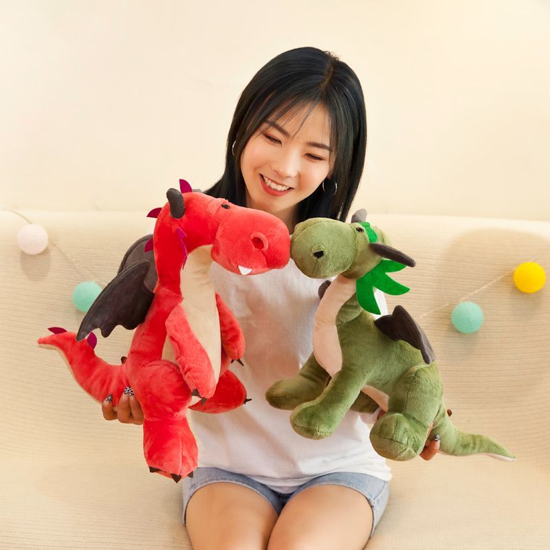 I miękka, super słodka lalka dinozaur Tyrannosaurus Rex pluszowa zabawka na urodziny chłopców_voghion.com