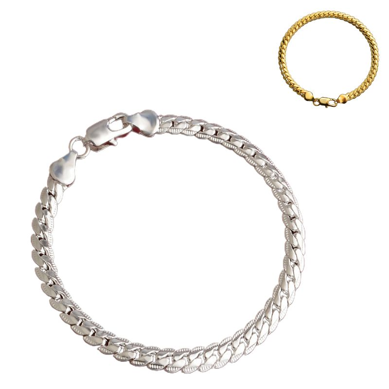 Yamaler Unisex Link Japan Korean Style Exquisite Jewelry Smooth Fashion Appearance Chain Bracelet For Dating_voghion.com