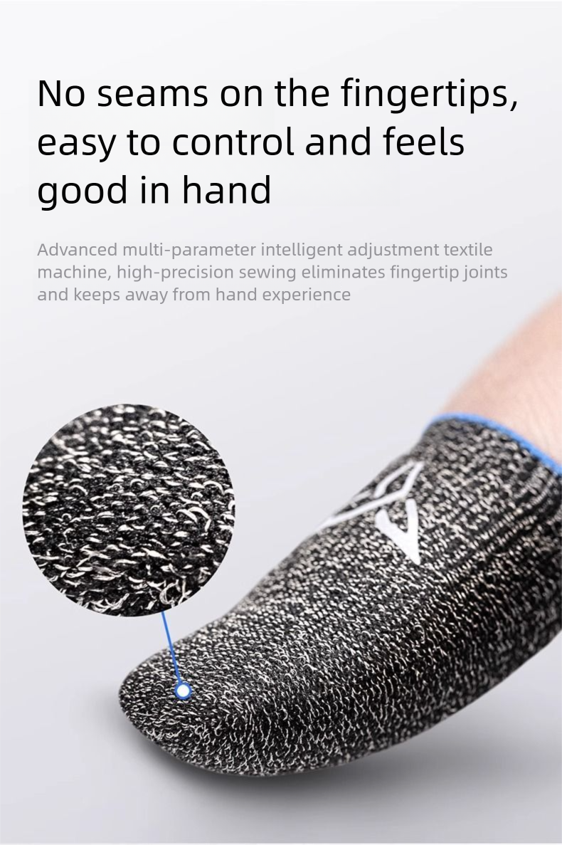 Flydigi Bee 5 Silver Fiber Version King Of Glory PUBG Finger Game Sweatproof Anti-Slip Professional E-Sports Ultra-Thin_voghion.com