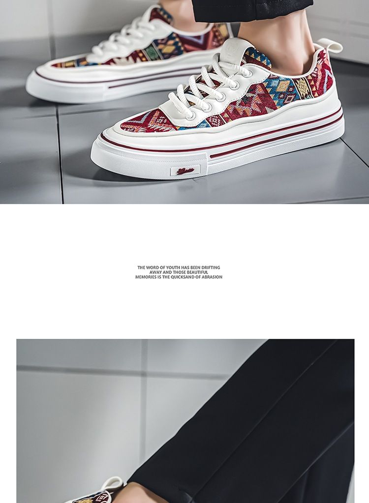 New Summer 2024 Breathable Canvas Men's Fashion Printed Student Korean Edition Trendy Casual Versatile Board Shoes Men_voghion.com