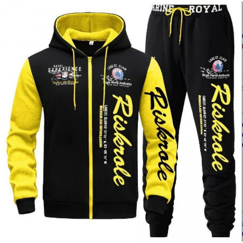 Lässiges Herren-Set aus Kapuzenpullover und Jogginghose – Atmungsaktives Polyester-Zweiteiler-Outfit für Fitnessstudio, Streetwear und Freizeit_voghion.com