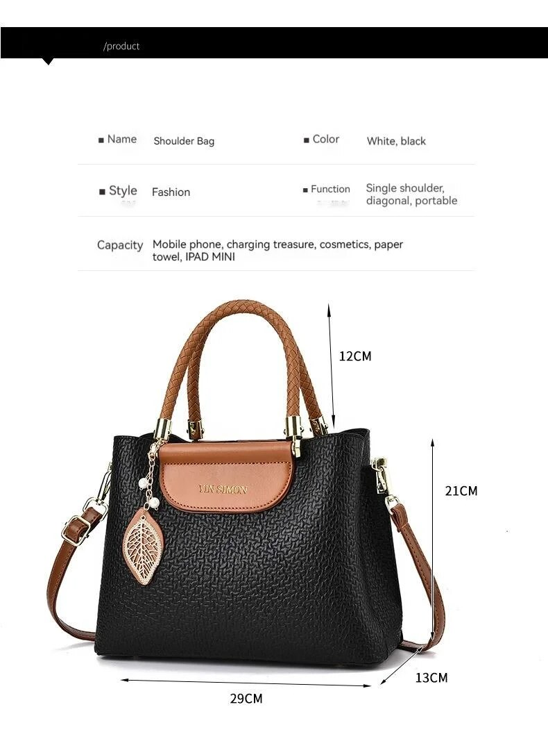 Borse tote per donna 2023 Nuovi modelli sul mercato Borse per pendolari di grande capacità Borse a tracolla a spalla alla moda Borse da donna di fascia alta_voghion.com