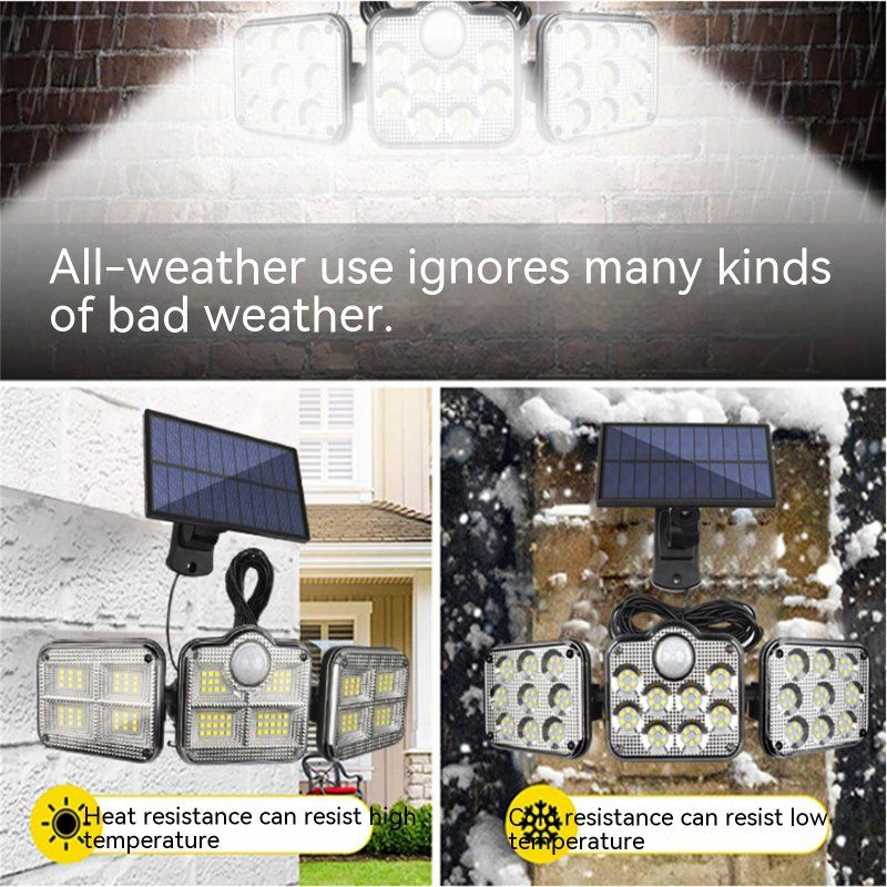 122led Solar Light With RC 2400mah Lithium Battery Outdoor Waterproof Garden Street Lamps Spotlight TG-TY07508_voghion.com