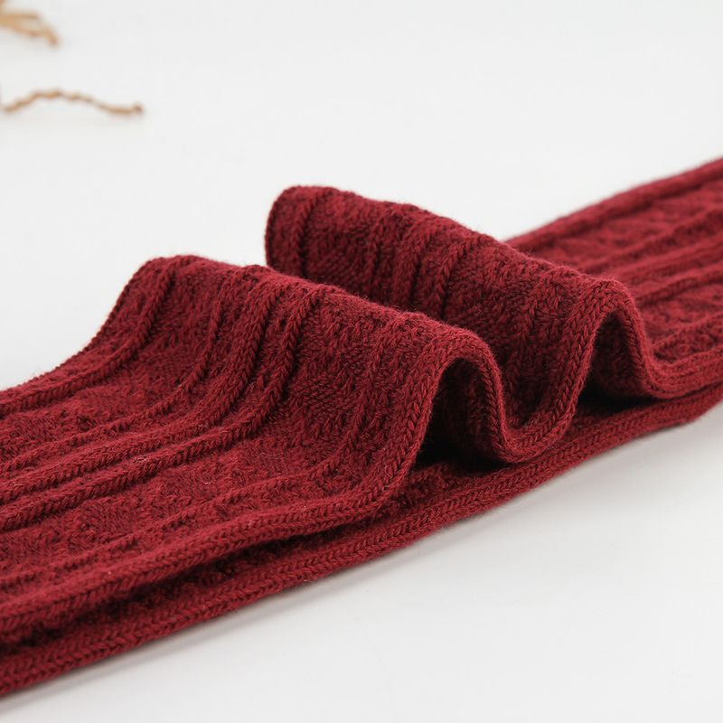 Lange Oberschenkel Herbst und Winter Student Hohe Baumwolle Kniestrümpfe Gestrickte Fried Dough Twists Strümpfe Flut_voghion.com
