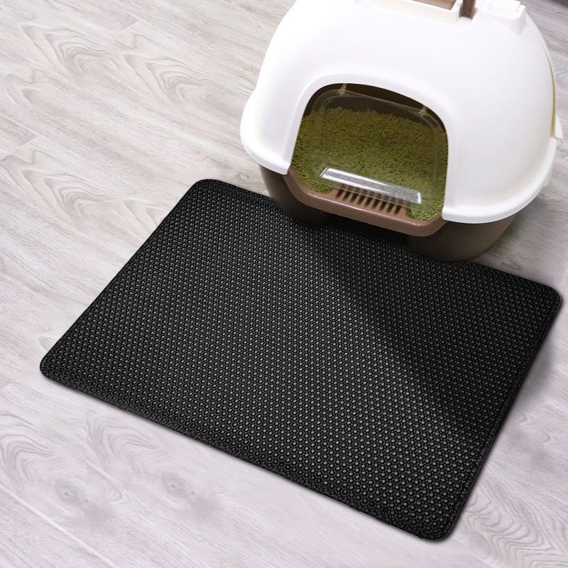 Double Layer Cat Litter Mat With Gift Waterproof Non-Slip Sand Pad Washable Pet Litter Box Mat Clean Bed Mat_voghion.com