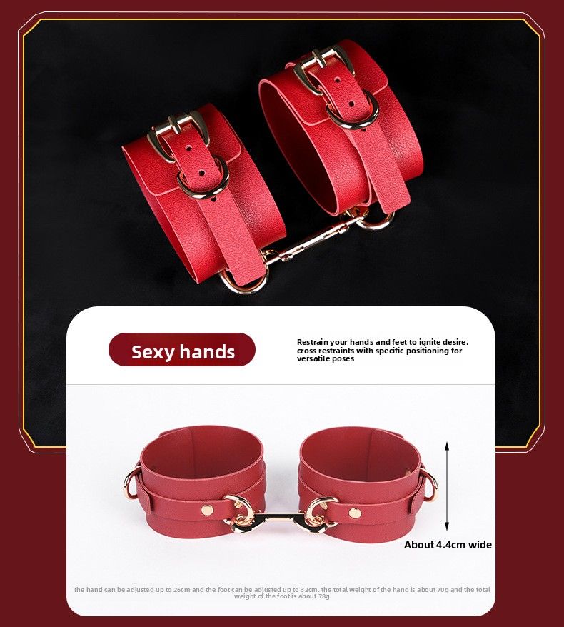 Set di 10 accessori per l'allenamento SM, set SM in pelle, manette sessuali con custodia, prodotti alternativi per adulti_voghion.com