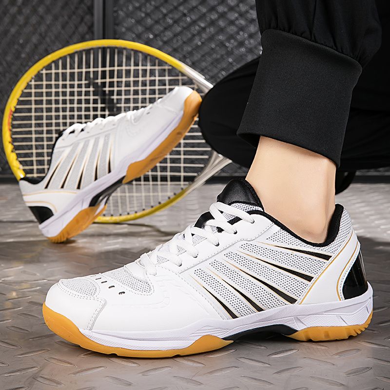 Badminton Shoes For Men And Women, Ultra-Light Breathable Non-Slip Shock-Absorbing Student Shoes, Professional Volleyball Training Shoes_voghion.com