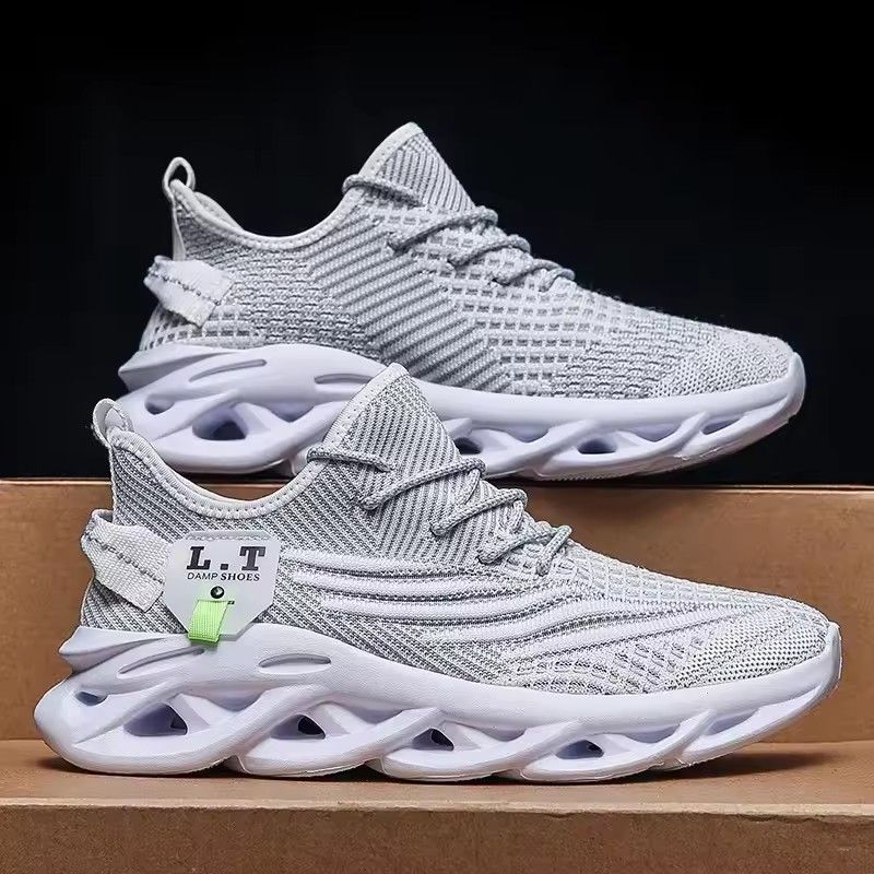 Scarpe sportive da corsa da uomo di tendenza, scarpe da passeggio in mesh traspirante per l'estate, comode scarpe da ginnastica all'aperto per tutto il giorno_voghion.com