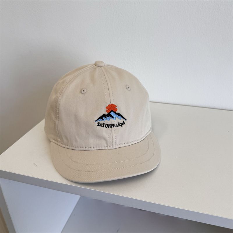 American Short brim Baseball Men's Instagram Versatile Soft Top Duck Tongue for Children Summer Sunshade and Sunscreen_voghion.com