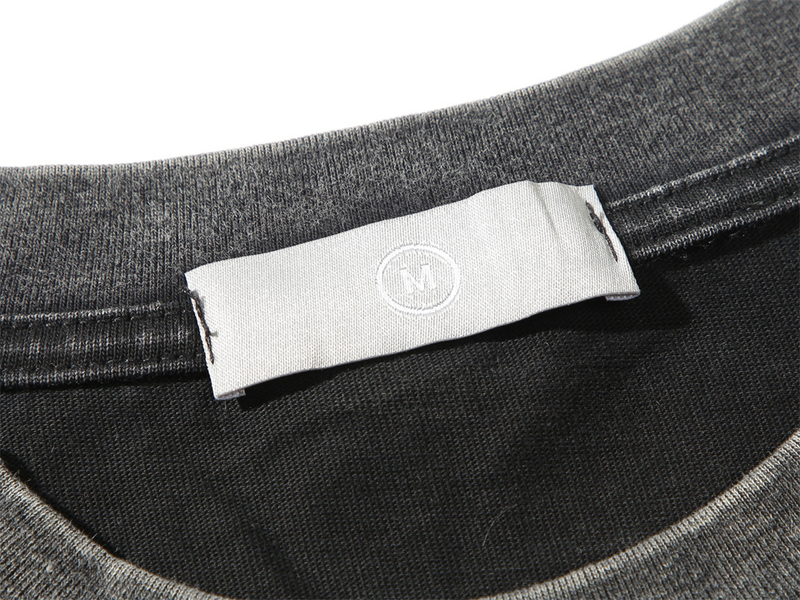 Abbigliamento maschile stile divertente teschio e ossa stampati, lavato per creare una vecchia maglietta a maniche lunghe_voghion.com