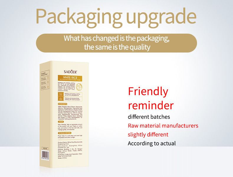 SADOER Aufhellendes Hautpflegeset mit weißem Reis und Niacinamid | Strahlende und hydratisierte Haut in 6 Schritten_voghion.com