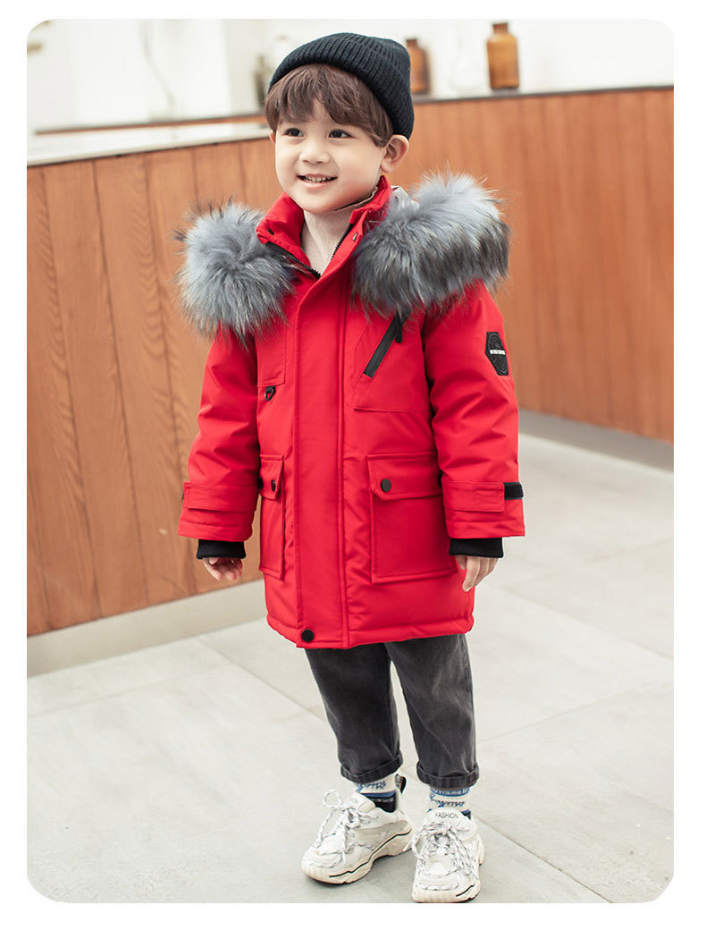 Ropa infantil, chaquetas de plumas para niños pequeños y medianos, nuevas chaquetas de plumas para niños, chaquetas gruesas de invierno de longitud media._voghion.com