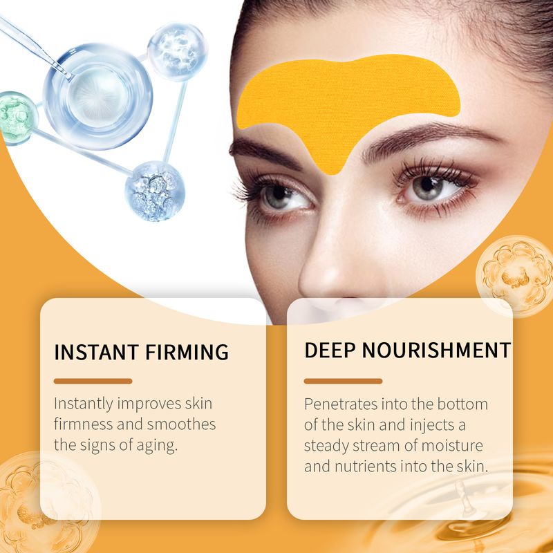 Jaysuing Forehead Patch, Collagen Hyaluronic Acid Essence Nourishes Skin, Moisturizes And Rejuvenates Forehead Patch_voghion.com