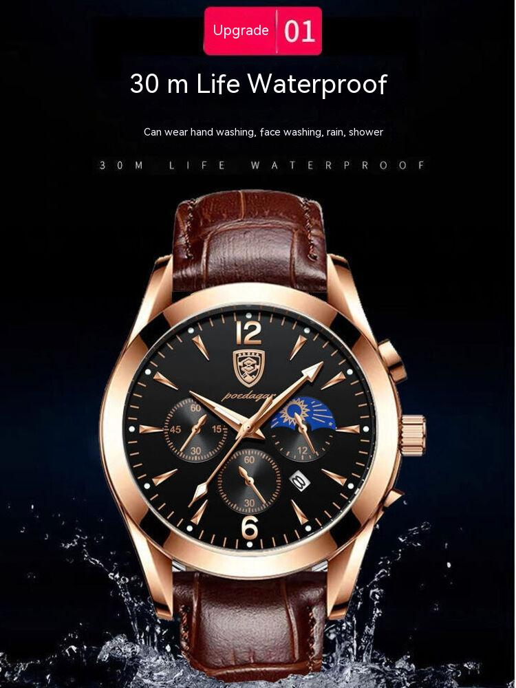 Nuovo orologio al quarzo da uomo d'affari con calendario multifunzione impermeabile di vendita caldo_voghion.com