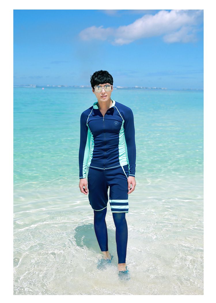 Ropa familiar Traje de baño familiar CuHK pantalones de manga larga para niños traje de neopreno para parejas niños y niñas protector solar separado ropa de medusas de secado rápido_voghion.com