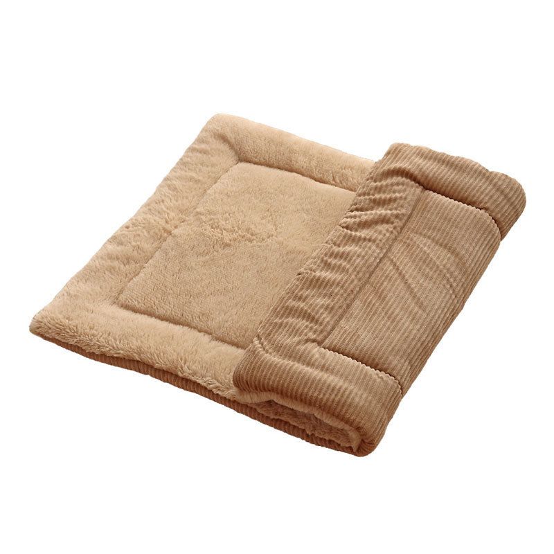 Autumn And Winter Warm Supplies Pet Reversible Blanket Cat Dog Bed Mat_voghion.com