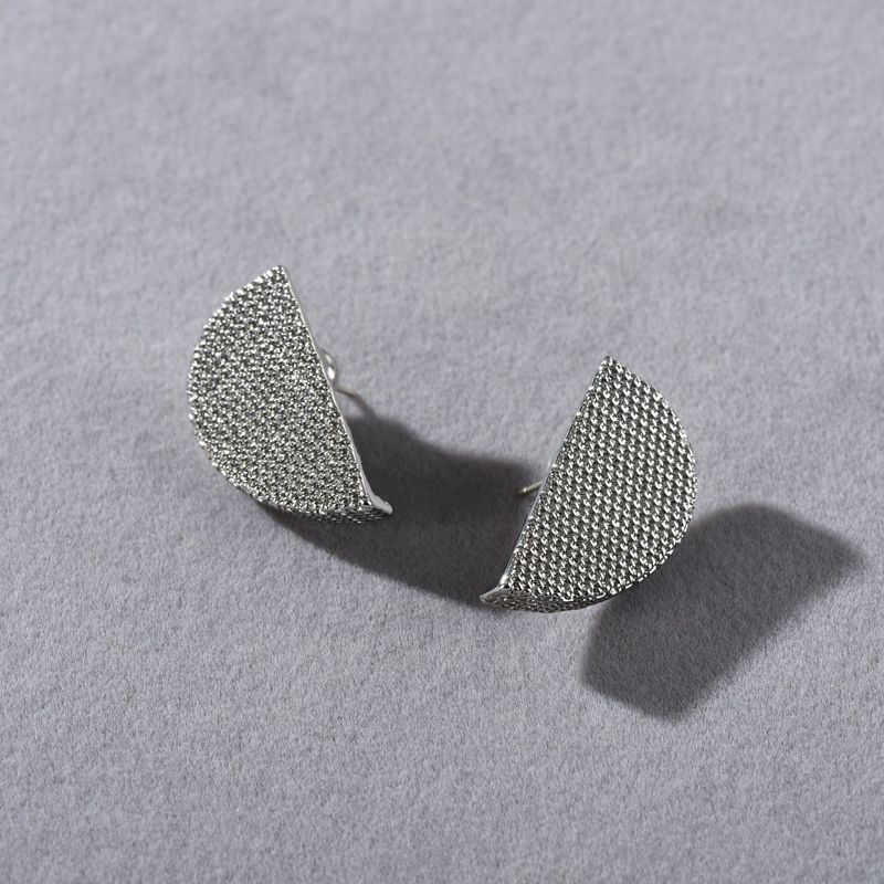 Damenschmuck Minimalistische geometrische Ohrstecker S925 Sterling Silberpfosten, elegante, vielseitige Alltagskleidung, einfache High-End-Temperament-Ohrringe_voghion.com