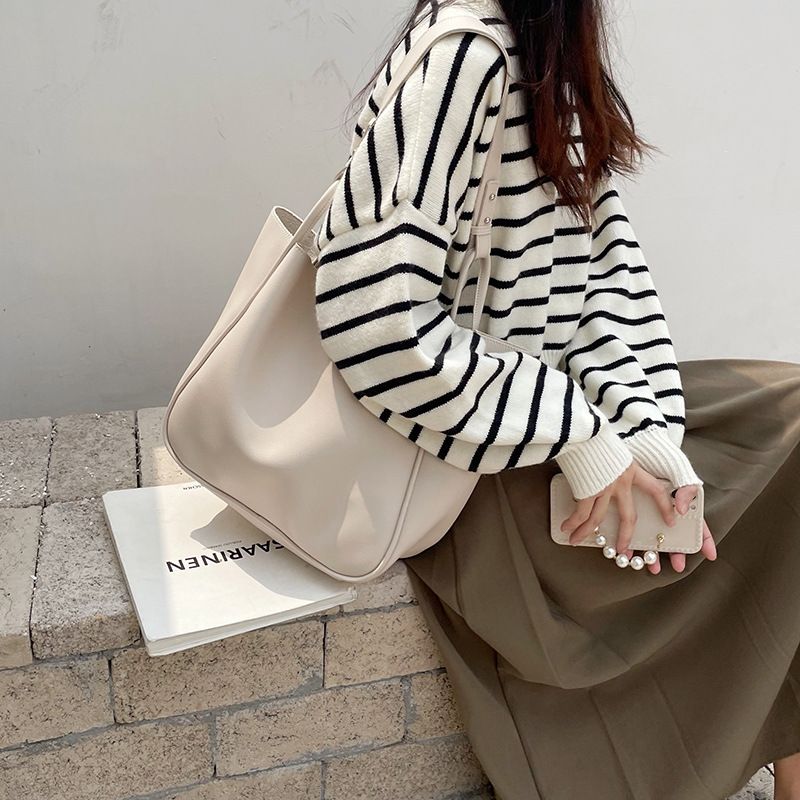 Borsa vintage di grande capacità da donna 2023 nuova borsa alla moda alla moda abbinata, borsa a tracolla singola, borsa da ascella_voghion.com