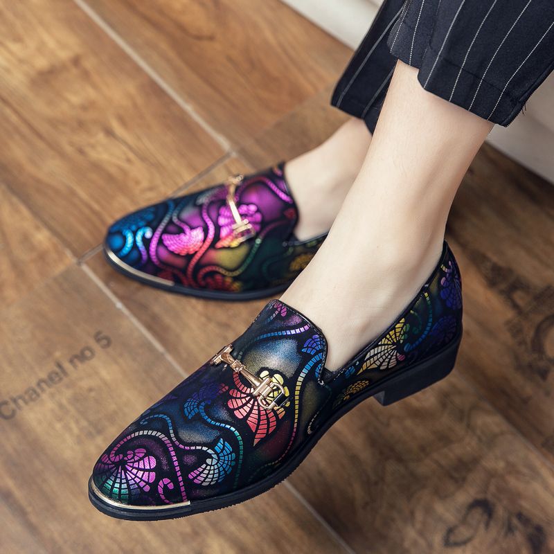 British Work Lazy Leather Casual Disco Hairdressers, Fashionable Men's Shoes, Wedding Shoes_voghion.com