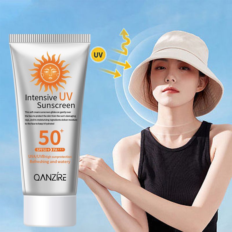 Täysin englanninkielinen SPF50+ tehokas aurinkovoide ultravioletti- ja hikoilua vastaan sotilaskoulutuksessa_voghion.com