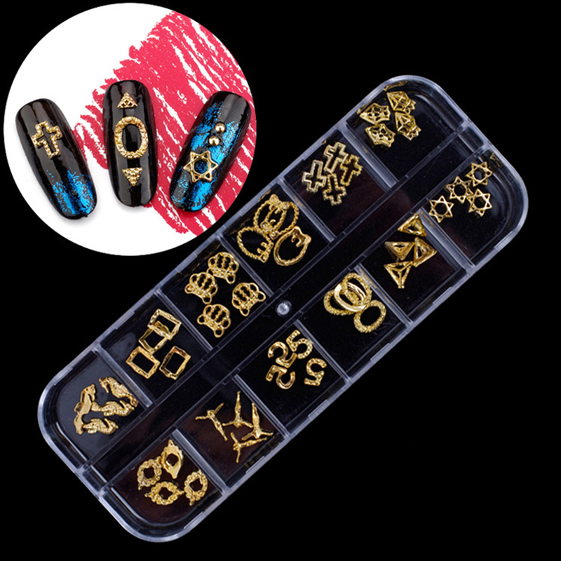 Gwong Multi Pattern Nail Art Rivet Sticker Femei unghii Manichiura DIY Decal Decor_voghion.com