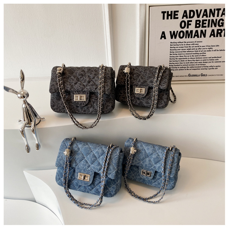Sac de niche français pour femme 2023, nouvelle mode, sac à bandoulière en fil brodé de diamants, sac à bandoulière avec chaîne pour célébrités d'Internet, sac hobo_voghion.com