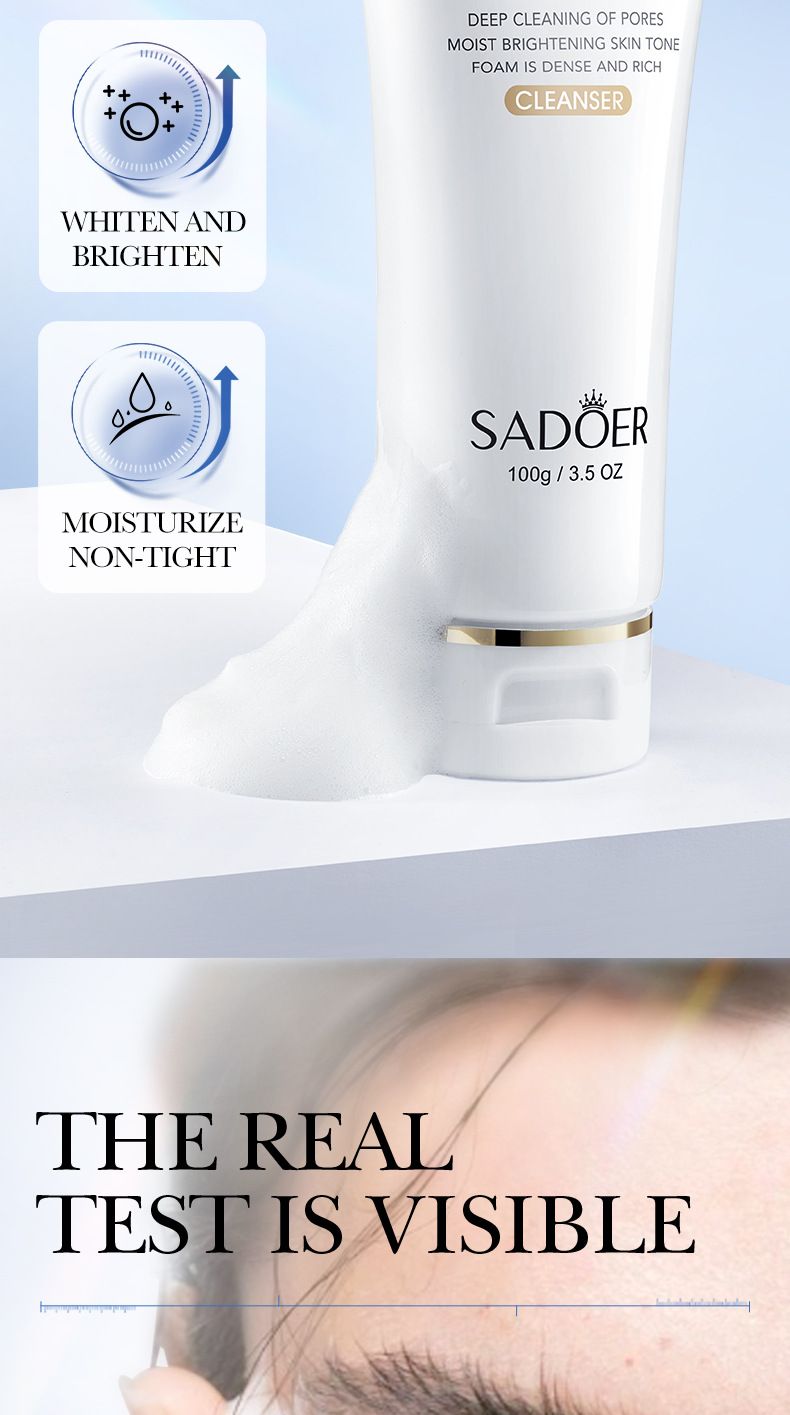 SADOER Aufhellendes Hautpflegeset mit weißem Reis und Niacinamid | Strahlende und hydratisierte Haut in 6 Schritten_voghion.com