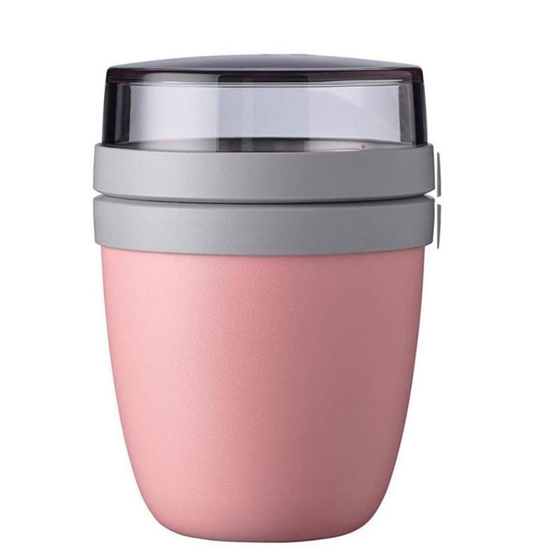 Bol de conservation 2 en 1 de 700 ml pour les voyages, boîte à lunch, pot à yaourt, boîte à noix, boîte à soupe_voghion.com