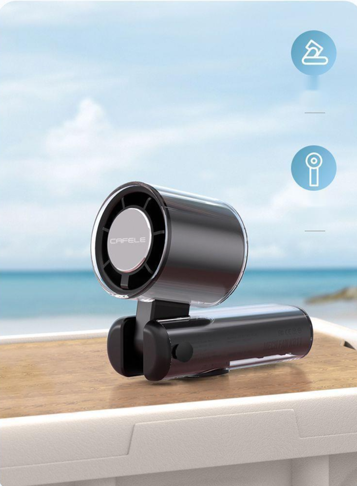 Kafeile Brand New High-Speed Energy-Saving Mini Portable USB Rechargeable Desktop Electric Fan Silent Cooling Artifact_voghion.com
