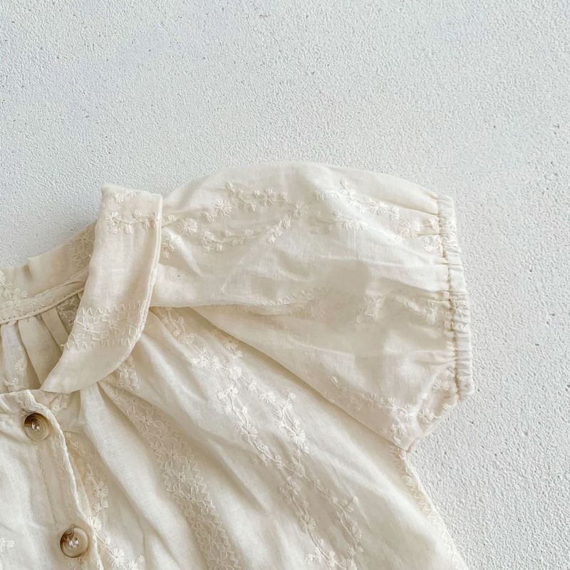 Shorts meisjes zomer 2024 nieuwe baby Koreaanse editie Sweetheart Creeper-set met korte mouwen_voghion.com